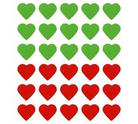 30 uds Imanes Doble Cara Rojo y Verde, con Forma de Corazón Puntos Magnéticos Giratorios Indicadores de Estado Magnéticos para Pizarra Blanca Nevera Oficina Aula Enseñanza y Cocina