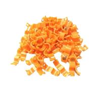 30 Uds Interior 2,7/3/4/4,5/5Mm Anillo De Clip Canario Pájaro Paloma Loro Anillos Para Pata Pájaros Pequeños Anillos Para Pie Con Número Anillo De Clip De Pájaro,Naranja,4mm