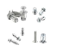 30 Uds M4 M5 M6 tuercas de tornillo anclajes pétalos tapones expansión for abrazadera cortina remache tuerca bloqueo perno(M5 x 25)