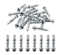 30 Uds M4 x 32 tornillos de anclaje pared accionamiento hueco acero galvanizado alta resistencia for yeso
