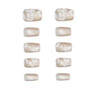 30 uñas postizas cuadradas cortas con diseño de ojos de gato, uñas postizas de cobertura completa, uñas acrílicas artificiales