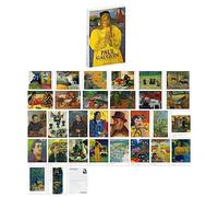 30 unidades 1 juego de tarjetas postales pintadas al óleo de Paul Gauguin Sargent vintage europeo clásico tarjetas de felicitación en blanco tarjetas de decoración