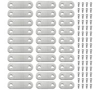 30 unidades de 3 tamaños diferentes para reparar juntas de alta resistencia, placa plana, soporte de placa plana conector de metal con 60 tornillos, se utiliza para muebles de cajones