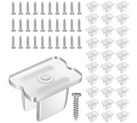 30 unidades de soportes para tiras de luces LED, fijación a prueba de agua, clips de sujeción para tiras de luz de 5 mm a 6 mm, translúcido
