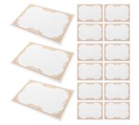 30 Unidades Papel Acabado Liso para Certificados en Blanco Dorado A4 para Escritura Suave, Diseño Elegante y Detalles Delicados Adecuado para Premios Académicos y Fin de Curso
