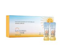 30 unidades portátil Sunscreen SPF50+ Mini Travel Size Bloqueo Aislamiento Sunscreen Loción | Impermeable y a prueba de sudor (30)