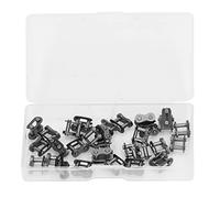 30 Unids Cadena Maestro Enlace Rodillo Maestro Conector Enlaces Mini Bicicleta Go Kart Carro No. 25 Reutilizable Fácil Uso Adecuado Bicicletas de Carretera de Montaña Material