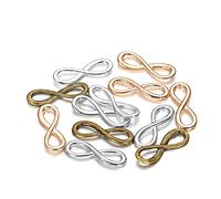30 unids/lote 8x23mm Oro Plata Bronce Colgantes Colgantes y Colgantes Símbolo Conectores para Joyería DIY Que Hacen Suministros de Artesanía Accesorios de Moda Procesamiento