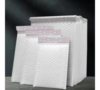30 Unids/lote Bolsas De Sobres De Espuma Blanca Sobres Autoadhesivos Sobres De Envío Acolchados Con Bolsa De Correo De Burbujas Bolsa De Paquetes De Envío-15 * 20 Cm