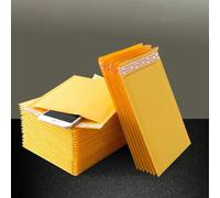 30 unids/lote bolsas de sobres de papel Kraft sobres de envío acolchados con bolsa de correo-15 * 20cm