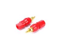 30 Unids/Lote Poste de Encuadernación de Plátano Chapado en Oro Amplificador de Corriente Conector Enchufe Banana de 4 mm Terminal de Altavoz