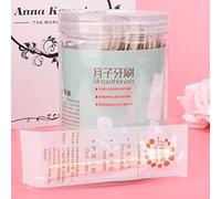 30 Unids Mini Cepillo de dientes desechable No se necesita pasta de dientes Cuidado oral suave y portátil para niños, Envejecido, Maternidad, Viaje(menta)