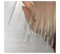 30 varillas redondas de acrílico transparente: barras sólidas de ABS duraderas for manualidades y modelismo.(9mm*9mm*500mm(30PCS))