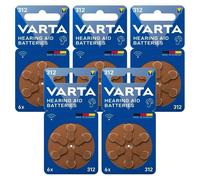 30 VARTA Tamaño 312 Pr41 Oído Ayuda batteries 1.45v Cinc Aire Alemania Exp 2028