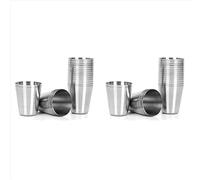 30 vasos de chupito de acero inoxidable para beber, 30 ml (1 oz), para acampar, viajar, café, té, whisky, tequila y licor.