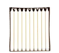 30 velas de estearina de 2,2 cm de diámetro, 20 cm, color blanco