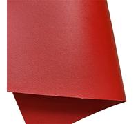 30 x 135 cm, doble cara, piel sintética, 1,7 mm de grosor, color liso, piel sintética, rollo para llavero, cinturón, joyería, color rojo