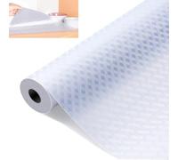 30 x 300 cm Antideslizante Forro de Cajón, Protector Cajones Cocina EVA, Forro de Cajón Reutilizable, Cuttable Cubre Cajon Transparente, Protector Armarios Cocina, para Cajones Frigorífico Estantes