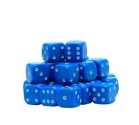 30 x D6 - Juego de dados de 6 lados (10 mm), color azul