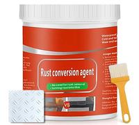 300/1000 G Rust Remover for Metal, Rust Gel Rust Converter, Anti Rust Paint with Brush, Eliminates Oxides from Aluminum, Cast Iron, and Steel (White,300 G)