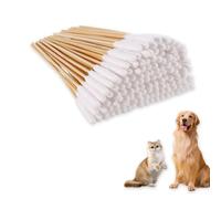 300 bastoncillos de algodón para orejas de perro, 12 cm de largo, limpiador de orejas de perro, cosas apestosas para limpieza de orejas de perros y gatos, removedor de palitos de hisopo, bastoncillos