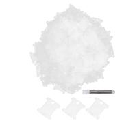 300 bobinas de hilo dental de plástico transparente para punto de cruz, herramientas de bordado