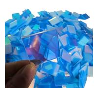 300 cuadrados acrílicos holográficos arcoíris, mini bloques acrílicos holográficos, azulejos holográficos de plexiglás holográfico de doble cara, hojas iridiscentes para manualidades, arte, proyectos
