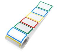 300 Etiquetas Adhesivas con Nombre, Etiquetas Multiusos en Blanco Pegatinas para el Nombre Pegatinas para Escribir el Nombre Coloridas Name Tag Stickers para Niños Adultos Aula Ropa