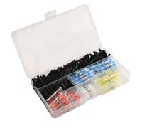 300 fundas de soldadura termorretráctiles con sellador, conectores de alambre impermeables para aplicaciones marinas y automotrices, incluye terminales rojo, azul, blanco, amarillo, negro