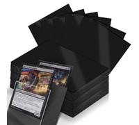300 fundas negras para tarjetas, fundas para tarjeta mágicas, Fundas para cartas coleccionables, card sleeves de 66 x 91 mm, impermeables, para tarjetas Kpop, etc