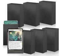 300 Fundas para Cartas, 66x91mm Negro Card Sleeves, Fundas Cartas Tarjetas Estándar, Compatibles con MTG, Carta de Comerci y Deportes