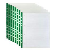 300 fundas perforadas de calidad de 50 micorn resistentes A4 perforadas de cristal transparente