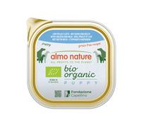 300 g Almo Nature Bio Organic Puppy Grain Free Pollo con Leche tarrina para perros