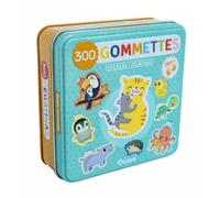 Boîte de gommettes métal : Les bébés animaux