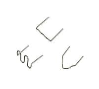 300 grapas de soldadura de plástico de 0,6 mm y 0,8 mm para kit de reparación de parachoques de coche, clavos de grapadora caliente de acero inoxidable para soldador de plástico, tipo S para patrón de