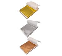 300 Hojas de Pan de Oro, Decoración DIY Brillante | Efecto Dorado Asequible, Lámina de Imitación Oro, para Resina y Molduras de Techo