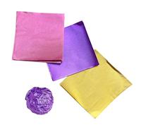 300 Hojas De Papel De Regalo Cuadrado Para Postres, Papel De Regalo Para Chocolate Y Caramelo, Mini Papel De Regalo De Papel De Aluminio, Papel De Aluminio Para Embalaje De Postres Diy