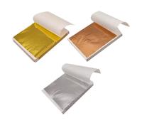 300 Hojas Imitación de Pan de Oro, Lámina Decorativa Brillante | Aplicación Rápida y Ligera, Efecto Dorado Asequible, para Molduras, Vidrio y Manualidades