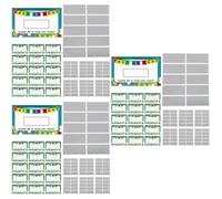 300 Hojas Tarjetas Rasca y Gana Rectangulares de Papel | Hojas Autoadhesivas Despegables, Acabado Plata y Dorado, para Marcadores, Etiquetas y Actividades Escolares