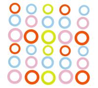 300 marcadores de punto de plástico para tejer ganchillo, anillos marcadores para tejer marcadores de ganchillo para principiantes (4 colores)