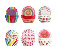 300 Moldes Magdalenas de Papel de Colores, Moldes Mini con Colores Vivos, Papel Magdalenas Horno para Cumpleaños, Bodas y Fiestas - Uso Versátil y Decorativo