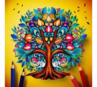 300 Pages of Tree Mandalas: Relaxing Nature Patterns to Color for All Ages.: Peaceful, detailed tree mandalas designed to relax the mind and spark creativity.