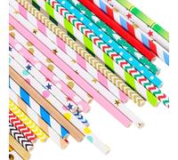 300 Pajitas De Papel, Pajitas Para Beber, Pajitas Para Decoración De Fiestas, Pajitas Reutilizables, Pajitas Para Bodas