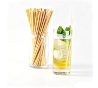 300 pajitas de trigo, diámetro de 0,6 - 20 cm, pajitas 100% biodegradables, pajitas de papel, pajitas de té de burbujas, pajitas naturales, sin BPA (300 unidades)