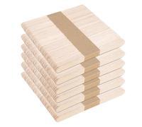 300 palillos de madera para helado, espátulas de lengua, palillos de hielo, palillos de madera desechables, espátulas de madera para manualidades, manualidades, 114 mm x 10 mm x 2 mm