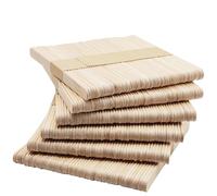 300 palitos de hielo de madera, palillos de madera, espátulas de madera, palillos de hielo de madera para manualidades, versátiles para manualidades, palillos de madera, espátula de madera, espátula