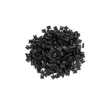 300 PCS 2,54 mm Estándar Cortocircuito Jersey Tapas, Color Negro para Conexiones Eléctricas, Accesorios de Plástico y Metal para Proyectos Electrónicos
