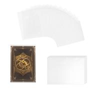 300 Pcs Protectoras de Tarjeta, Card Sleeves, fundas para cartas coleccionables como Pokemon Magic 66 x 91 mm (Transparente)