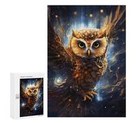 300 PCS Puzzle para adolescentes Enchanted Night Owl Flight Teenager-Puzzles Anti-Stress Juguetes Vacaciones en casa Pasatiempo Desafío Educativo 300 PCS