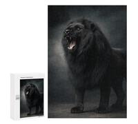 300 PCS Rompecabezas Black Lion Roar Sound Effect-1 Rompecabezas para Adultos Juguetes Antiestrés Vacaciones En Casa Matar El Tiempo Interacción Entre Padres E Hijos 300 PCS